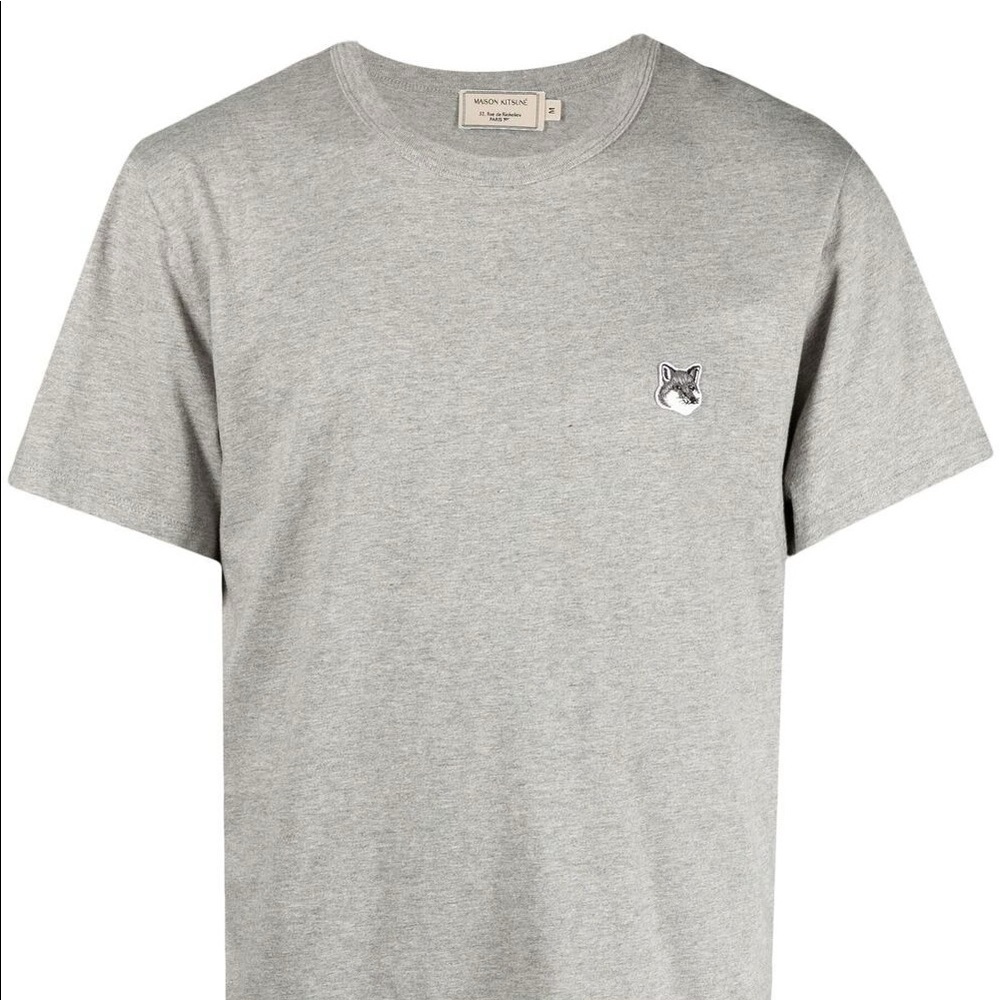 Maison Kitsuné NWOT Men’s Gray Fox T-Shirt XL 52